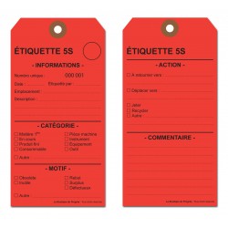 ETIQUETTE 5S - RED TAGS