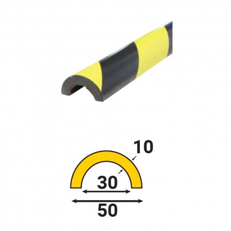 Profilés de protection pour tube - Diam. 30 mm - 1M