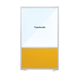 Panneau de communication plein - Transparent + RAL