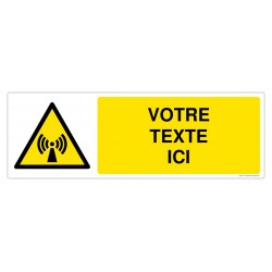 W005 - Danger radiations non ionisantes + Texte