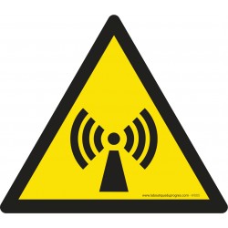 Pictogramme Danger radiations non ionisantes W005