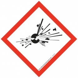 Pictogramme règlementation CLP Matières explosibles GSH01