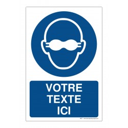 M007 - Port des lunettes opaques obligatoire + Texte