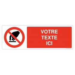 P010 - Interdiction de toucher + Texte