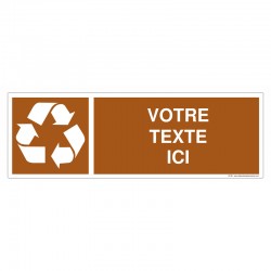 Recyclage - Coloris Brun + Texte