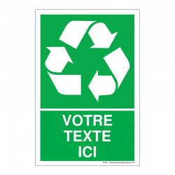 Recyclage - Coloris Vert + Texte
