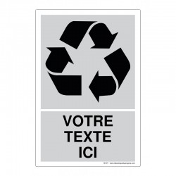 Recyclage - Coloris Gris + Texte
