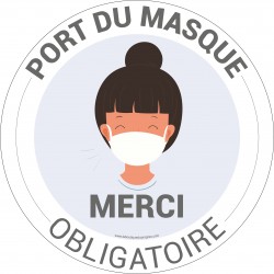 Pictogramme obligation Port du Masque Fun 1 - HYG901