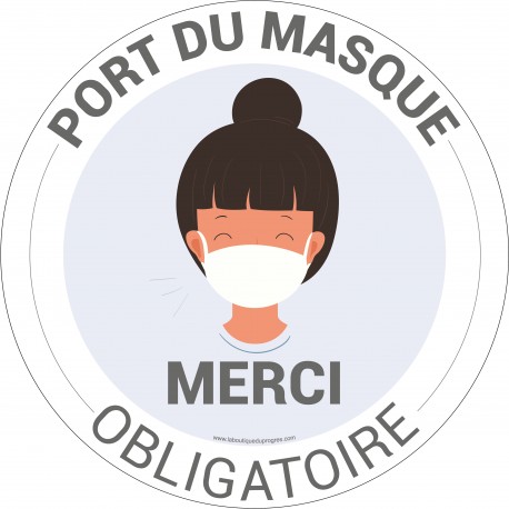 Pictogramme Obligation Port Du Masque Fun 1 Hyg901 La Boutique Du Progres