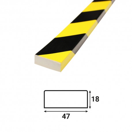 Profilé anti-chocs surface plane S4 - 1.20 m