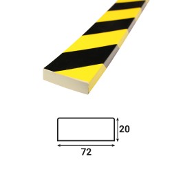 Profilé anti-chocs surface plane S5 - 1.20 m